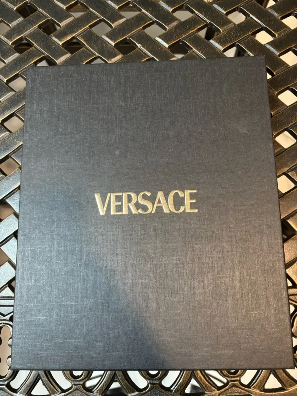 Versace Black Box with Gold Logo